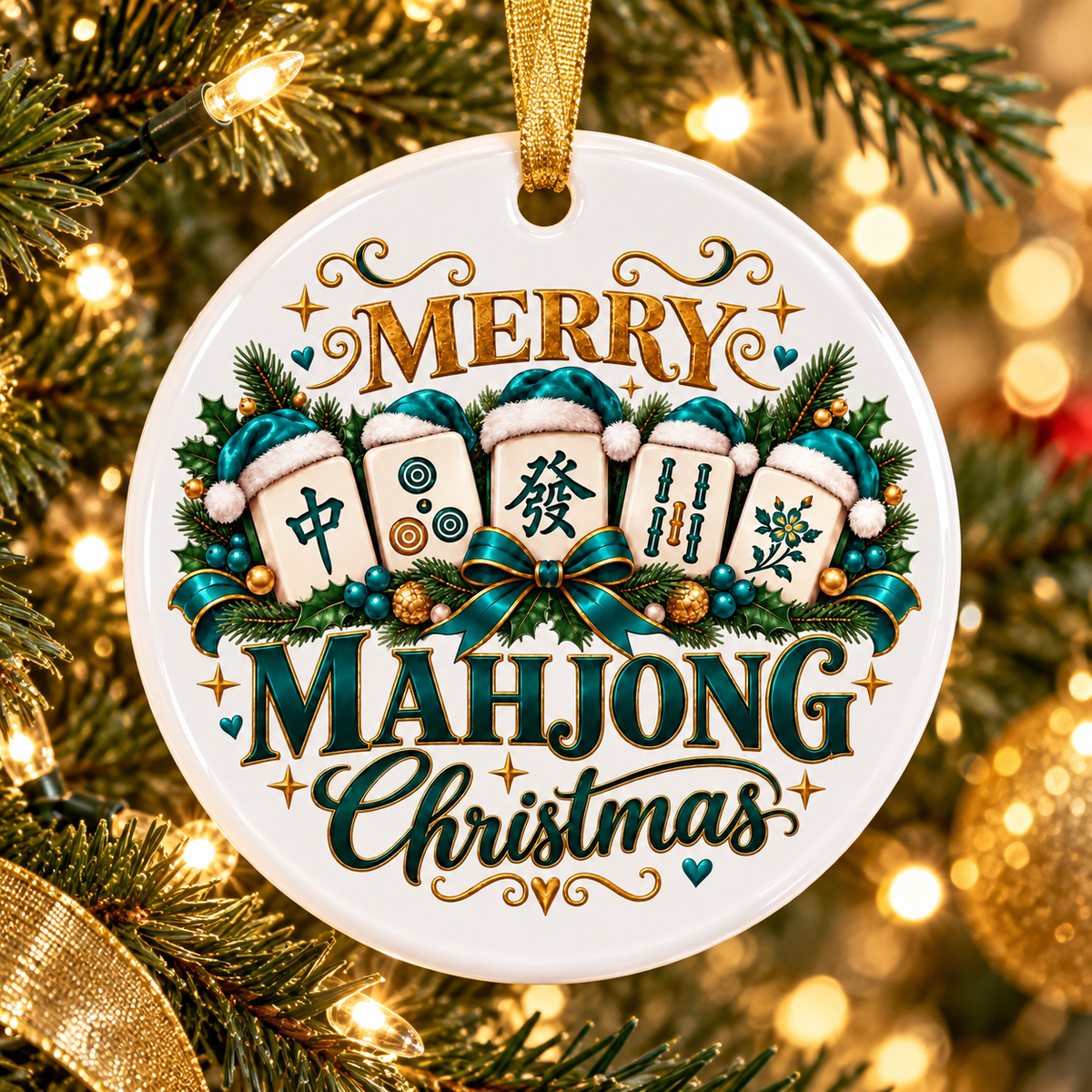 Merry Mahjong Ornament Collection