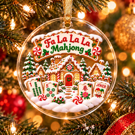 Gingerbread Mahjong Ornament Collection