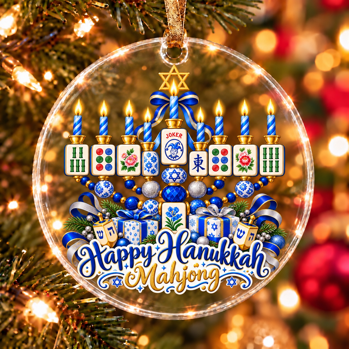 Hanukkah Mahjong Ornament Collection
