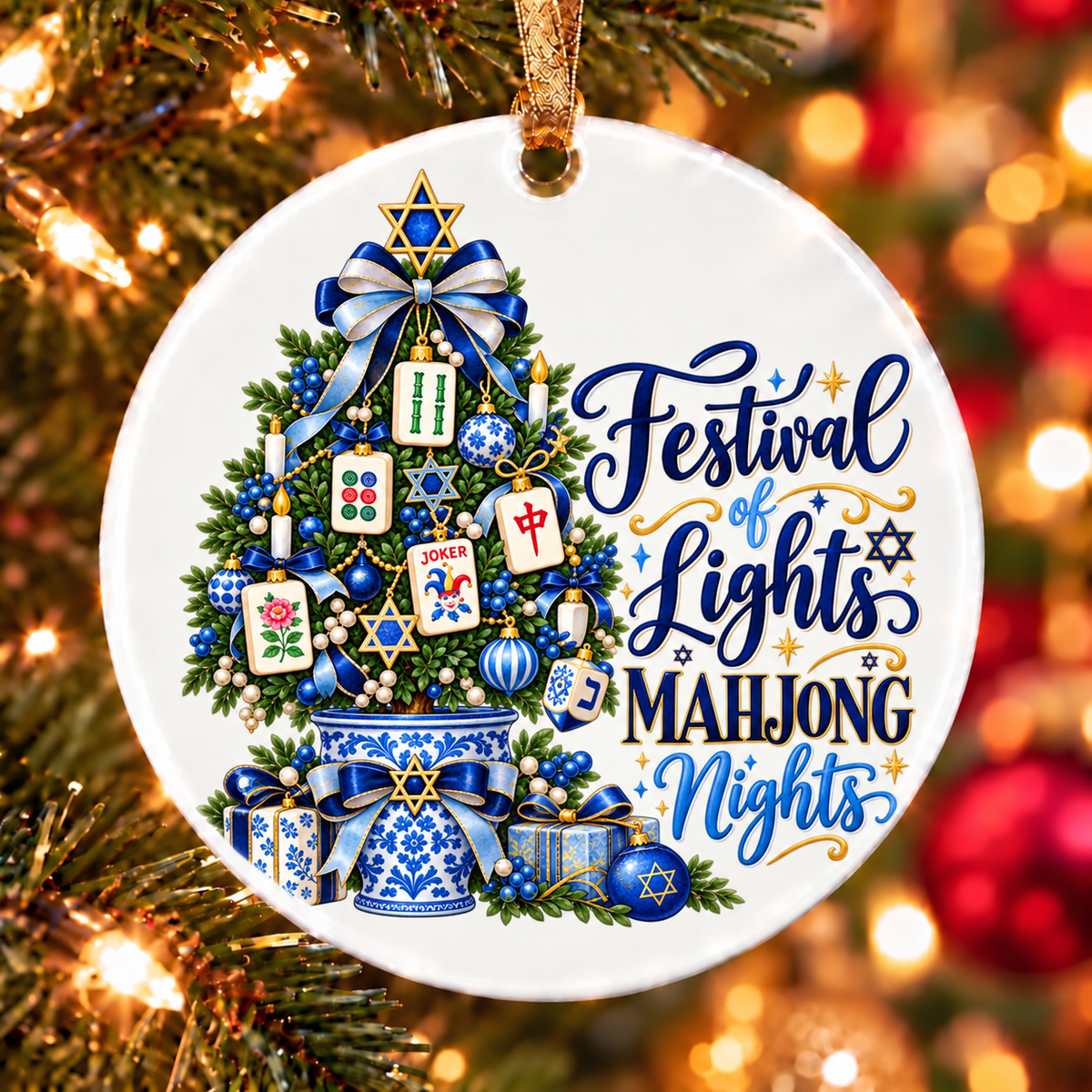 Hanukkah Mahjong Ornament Collection