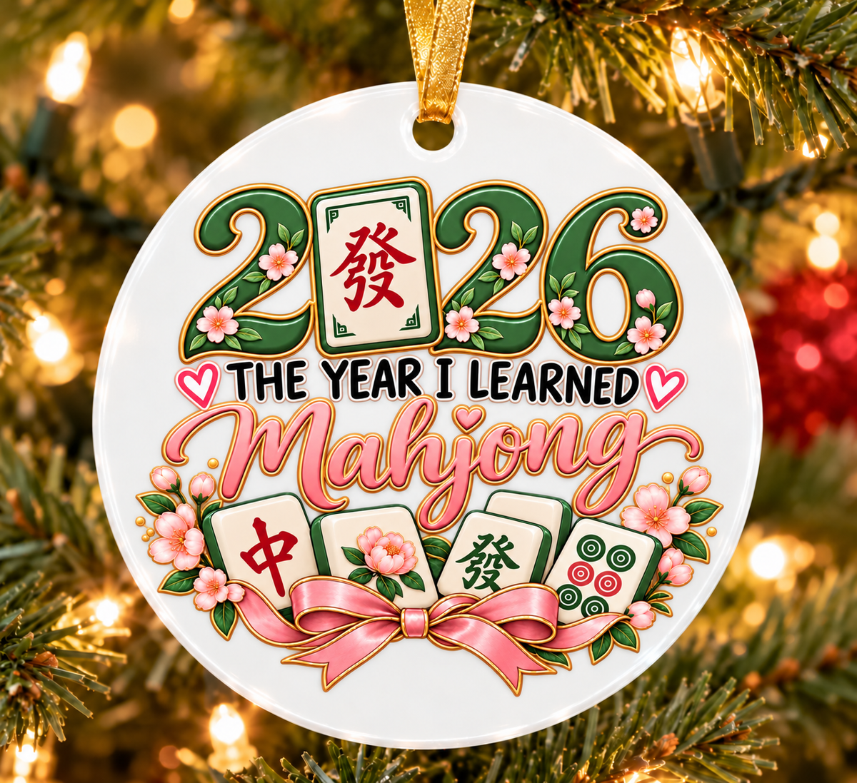 2026 The Year I Learned Mahjong Ornament Collection