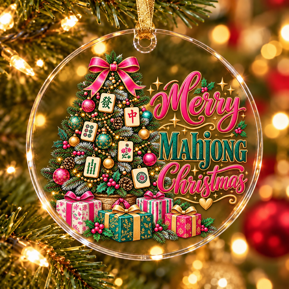 Merry Mahjong Tree Ornament Collection
