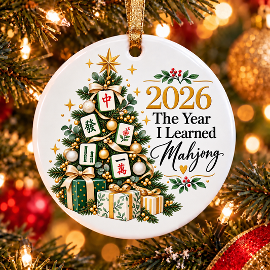 2026 The Year I Learned Mahjong Tree Ornament Collection