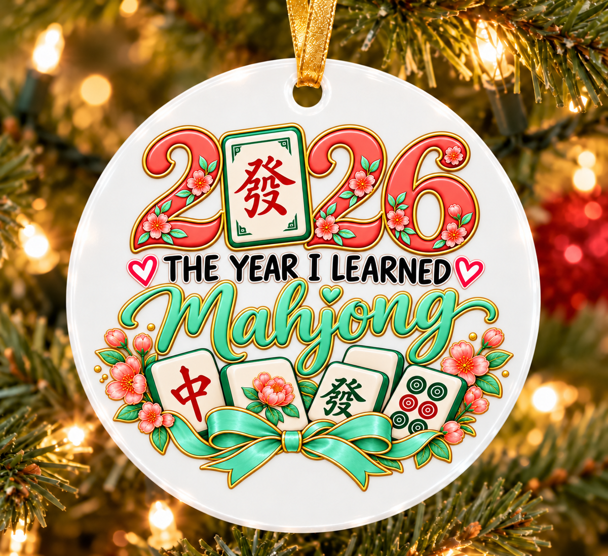 2026 The Year I Learned Mahjong Ornament Collection