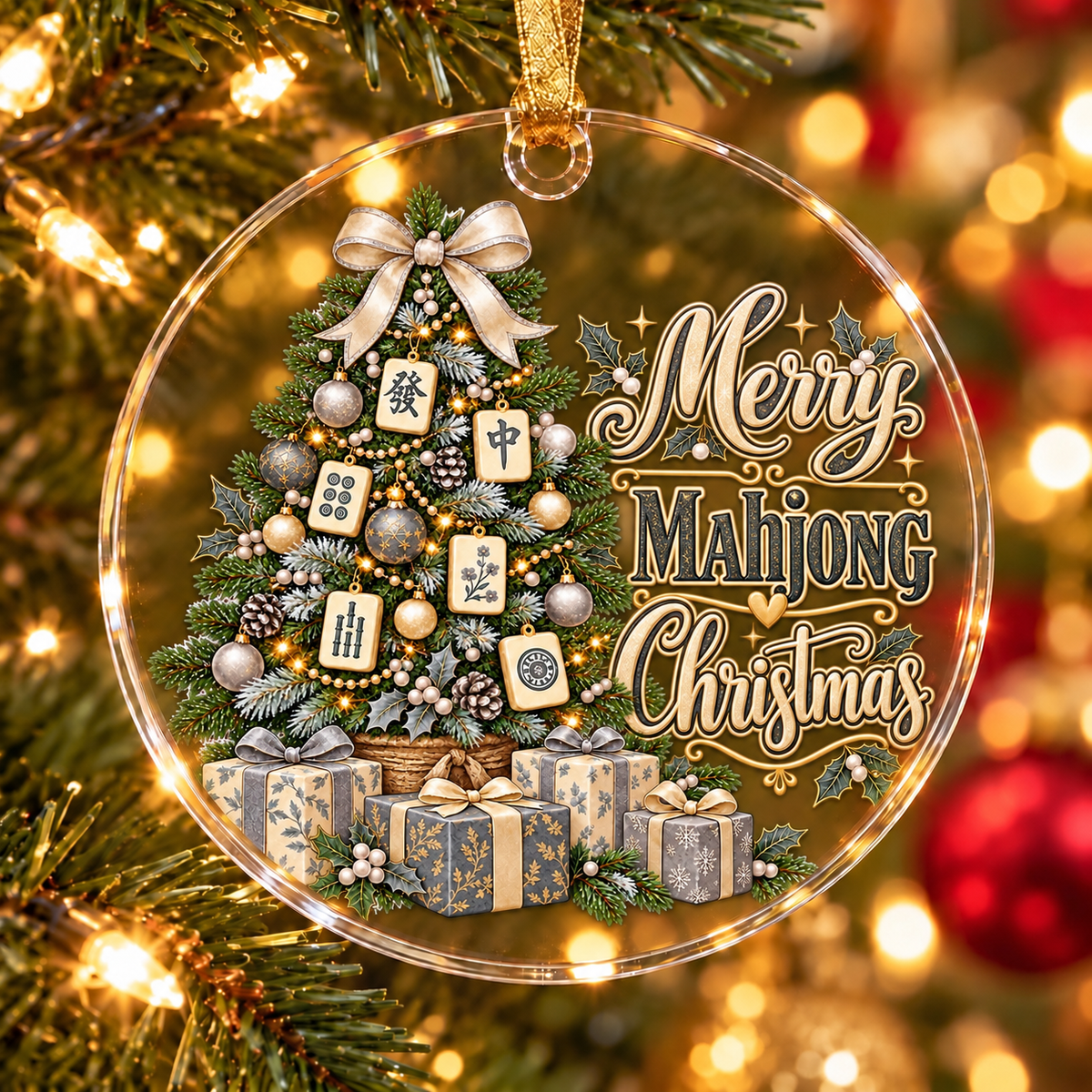 Merry Mahjong Tree Ornament Collection