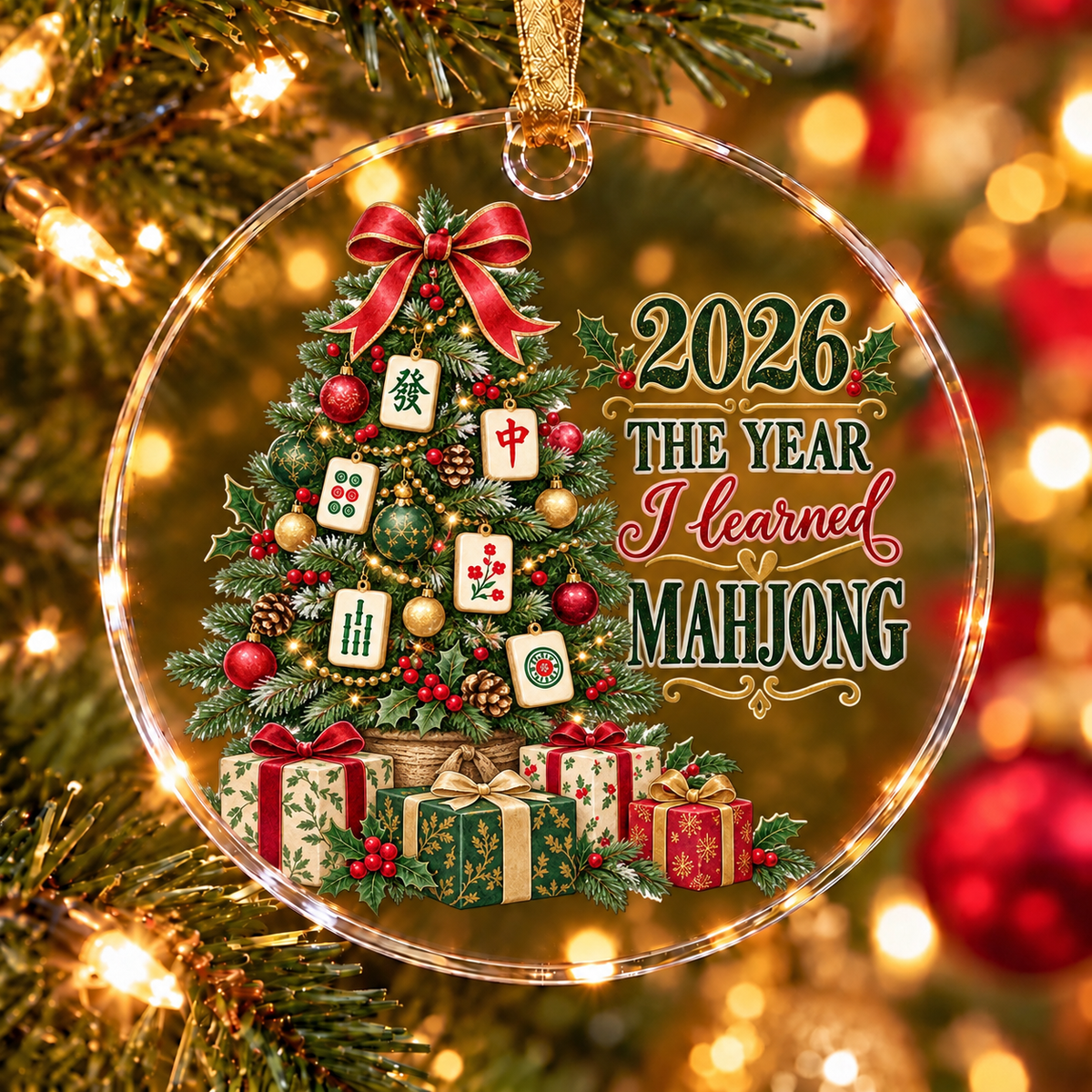 2026 The Year I Learned Mahjong Tree Ornament Collection