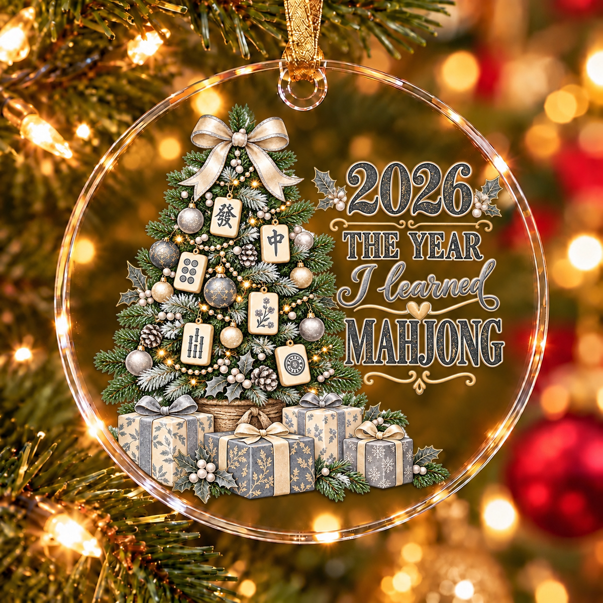 2026 The Year I Learned Mahjong Tree Ornament Collection