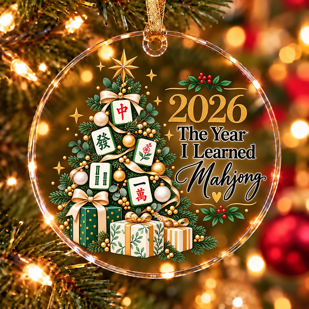 2026 The Year I Learned Mahjong Tree Ornament Collection
