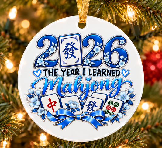 2026 The Year I Learned Mahjong Ornament Collection