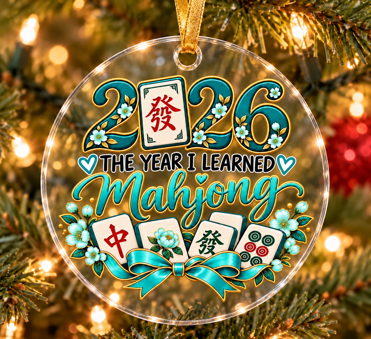 2026 The Year I Learned Mahjong Ornament Collection