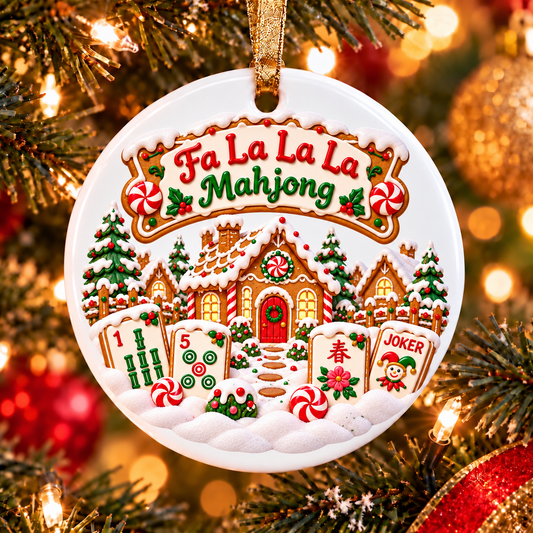 Gingerbread Mahjong Ornament Collection