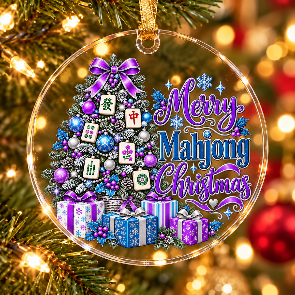 Merry Mahjong Tree Ornament Collection