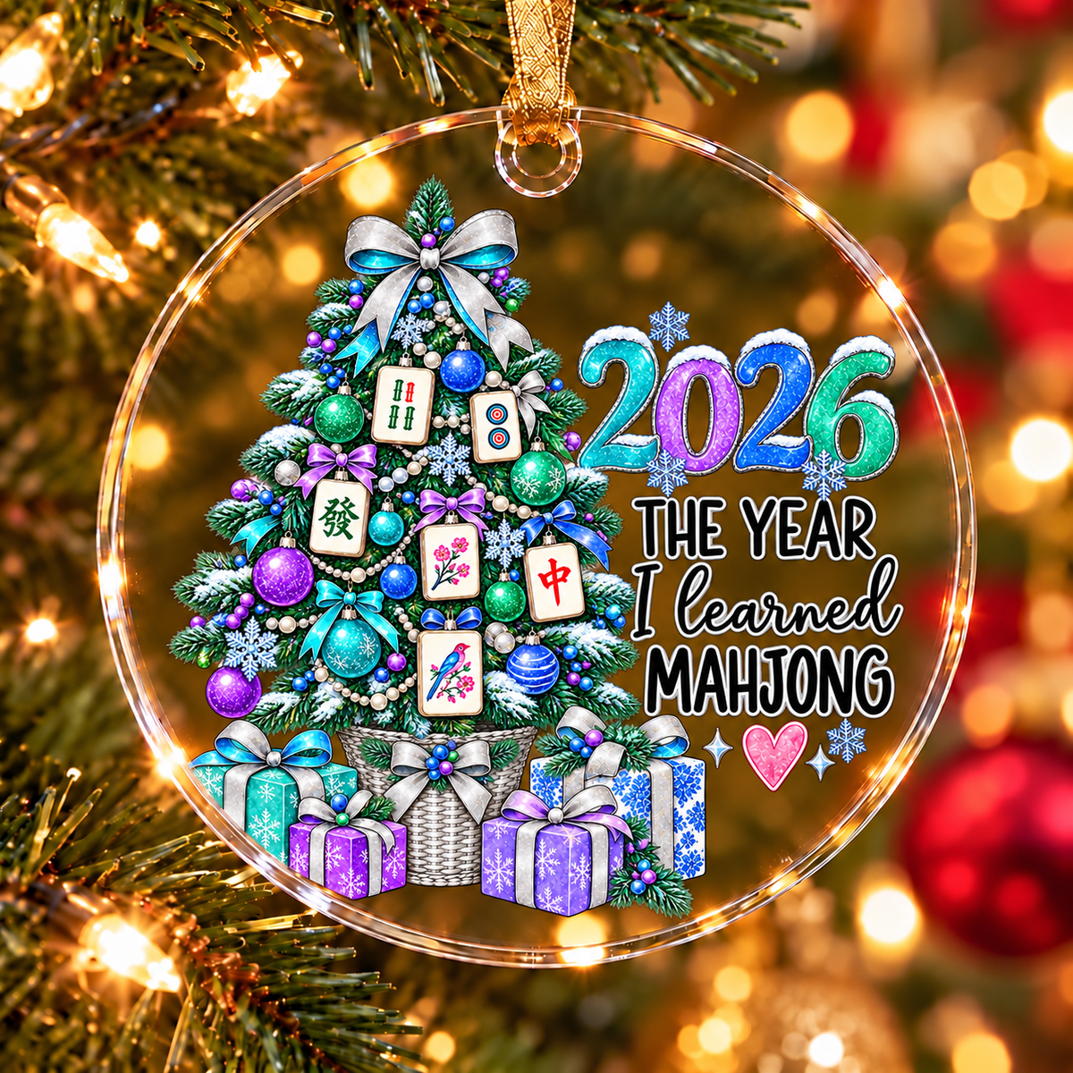 2026 The Year I Learned Mahjong Tree Ornament Collection