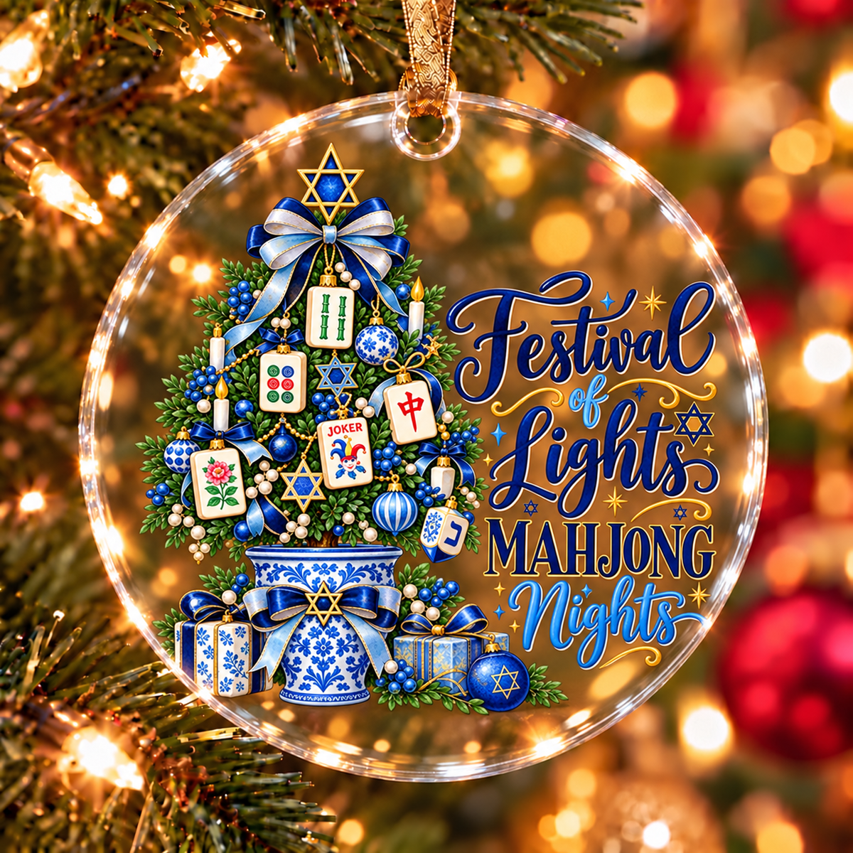 Hanukkah Mahjong Ornament Collection
