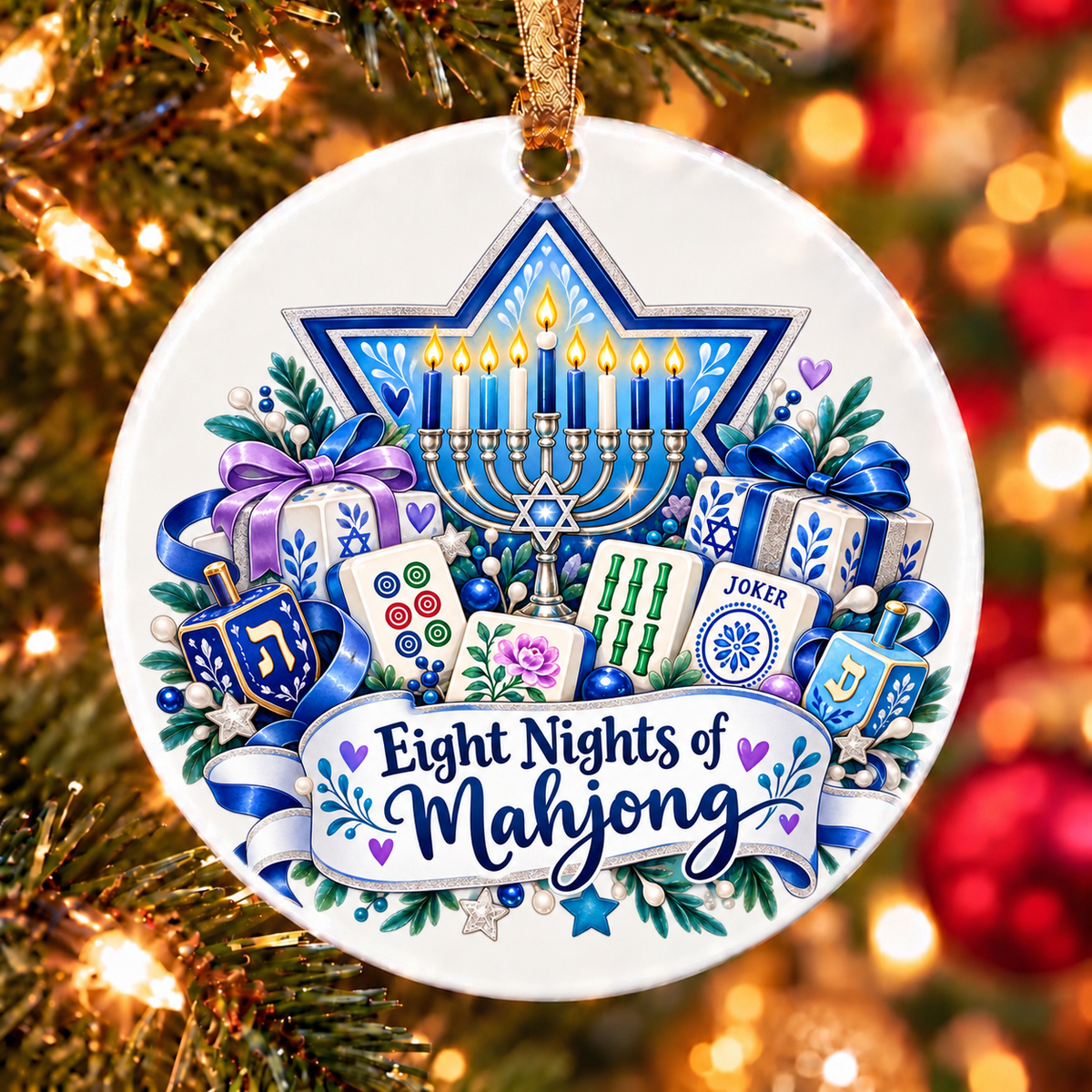 Hanukkah Mahjong Ornament Collection