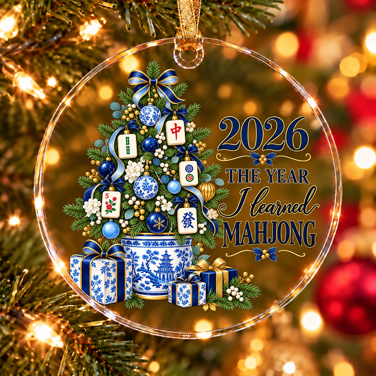 2026 The Year I Learned Mahjong Tree Ornament Collection