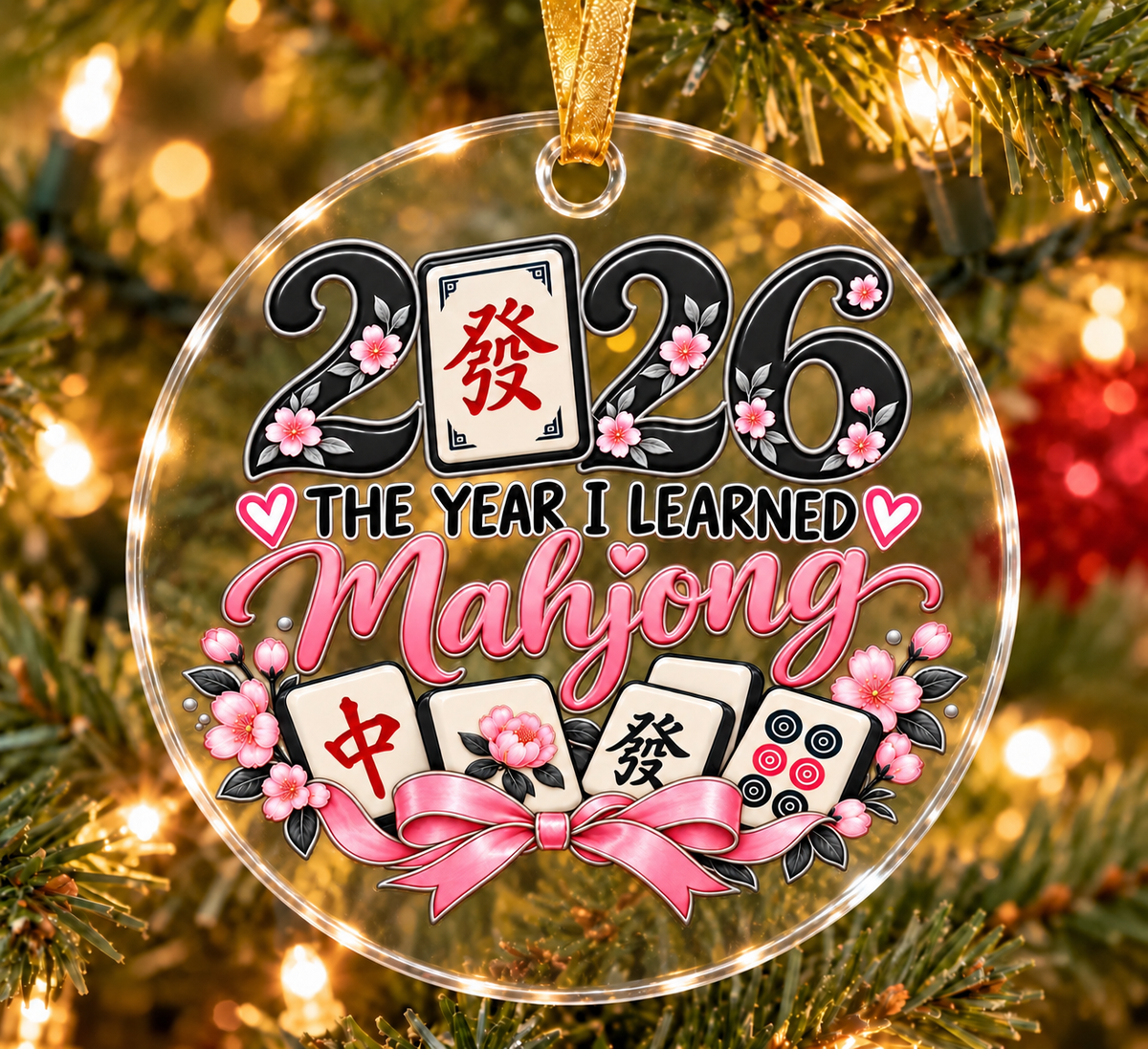 2026 The Year I Learned Mahjong Ornament Collection