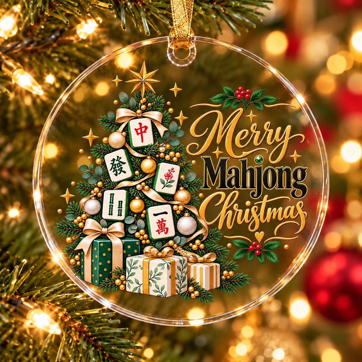 Merry Mahjong Tree Ornament Collection
