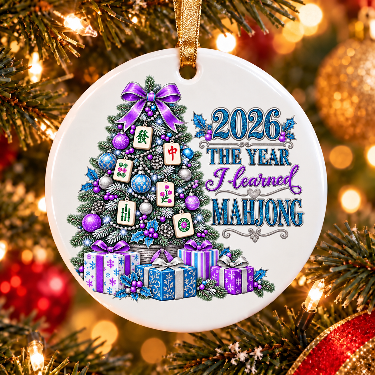 2026 The Year I Learned Mahjong Tree Ornament Collection