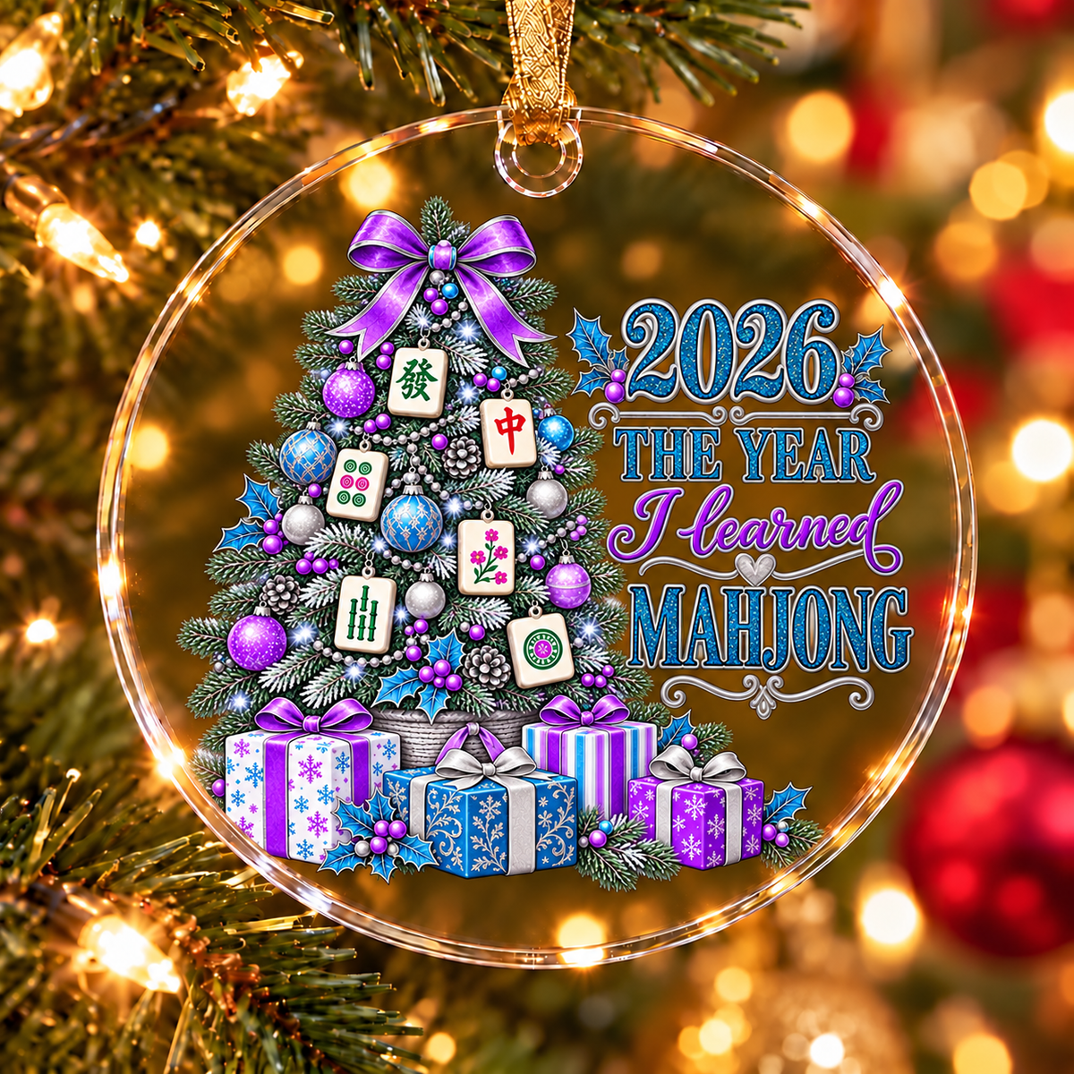 2026 The Year I Learned Mahjong Tree Ornament Collection