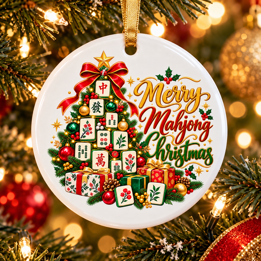 Merry Mahjong Tree Ornament Collection