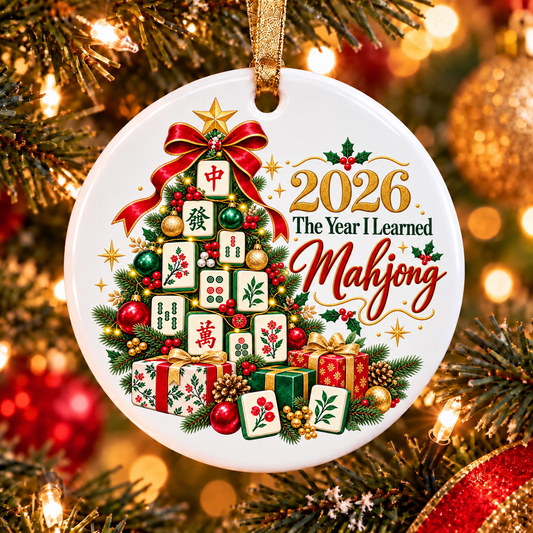 2026 The Year I Learned Mahjong Tree Ornament Collection