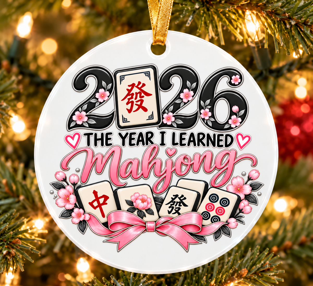 2026 The Year I Learned Mahjong Ornament Collection