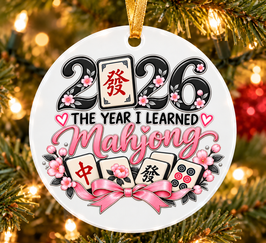 2026 The Year I Learned Mahjong Ornament Collection