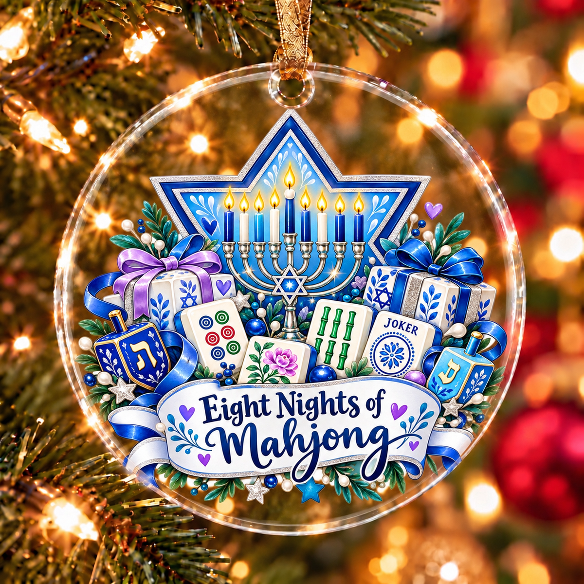 Hanukkah Mahjong Ornament Collection
